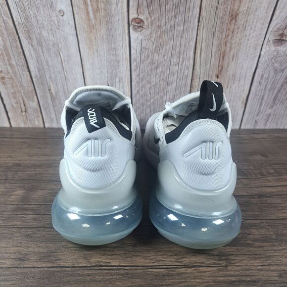 Nike Air Max 270 Running Shoes Women's Sz 11 White Black AH6789-100 (VGC) - Picture 4 of 8